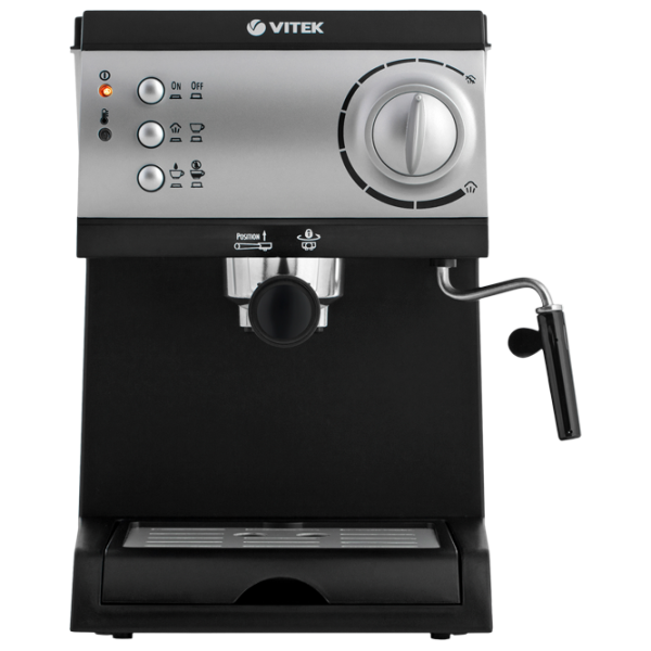 Espressor Vitek VT-1511 Рожковая / 1.5 л / Черный photo 1