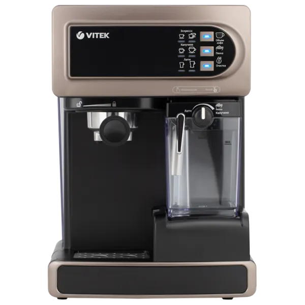 Кофеварка Vitek VT-1517 Рожковая/ 1.65 l/ Коричневый photo 1