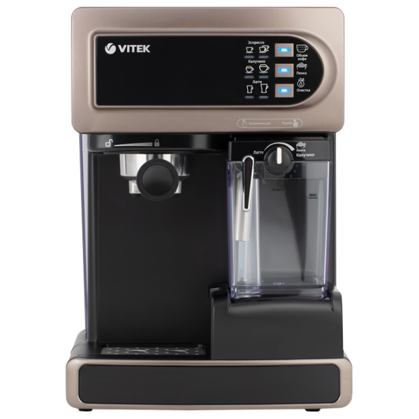 Кофеварка Vitek VT-1517 Рожковая/ 1.65 l/ Коричневый photo 1