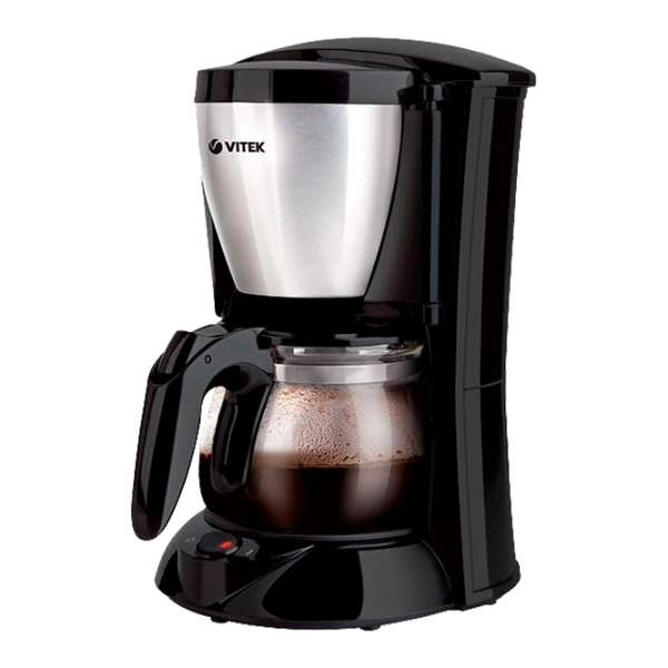 Кофеварка Vitek VT-1518 Эспрессо/ 0.65 л/ Нержавеющая сталь Черный photo 1