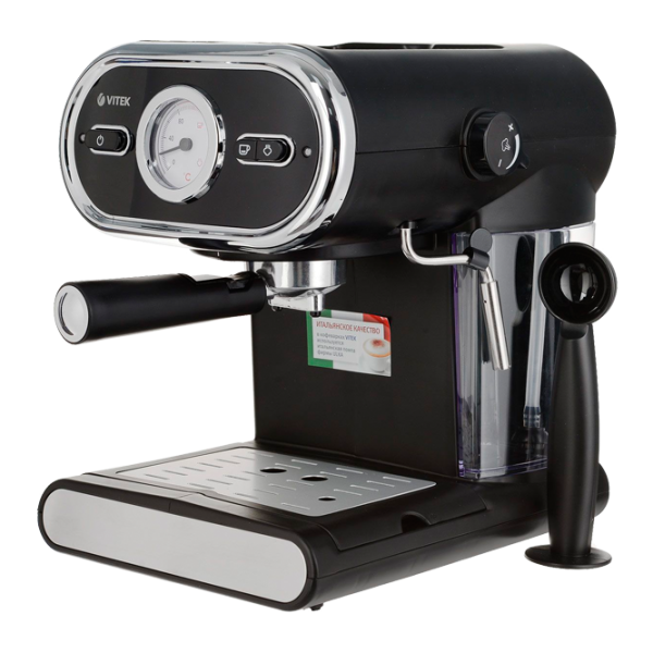 Кофеварка Эспрессо Vitek VT-1525 Эспрессо/ 1 л/ Черный photo 1