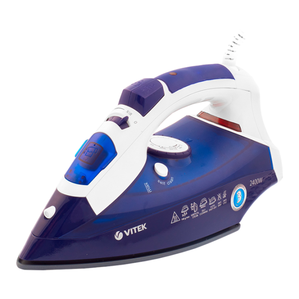 Утюг Vitek VT-1245P Классический/ 2400 Вт/ Пурпурный photo 1