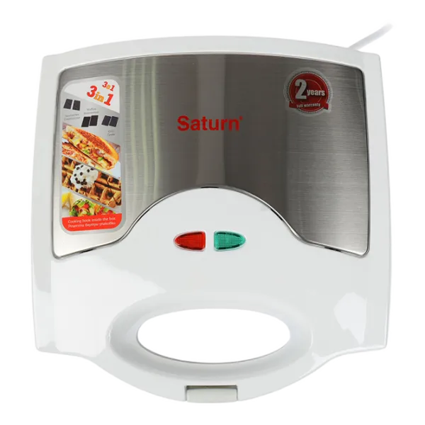 Aparat pentru sandvișuri Saturn ST-EC1081 750 W/ White photo 1