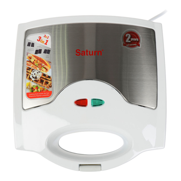 Aparat pentru sandvișuri Saturn ST-EC1081 750 W/ White photo 1