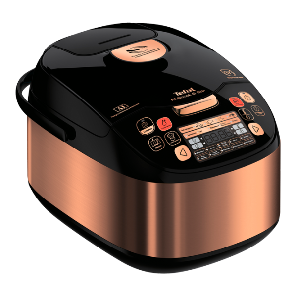 Мультиварка Tefal RK901F32 5 л/ 750 Вт/ Черный Золотой photo 1