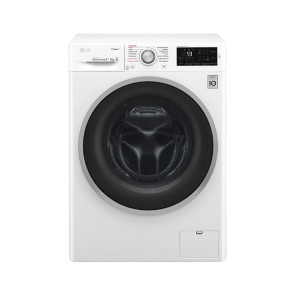 Стиральная машина с сушкой LG F4J6TG1W Полногабаритная/ 8 кг/ Белый photo 1