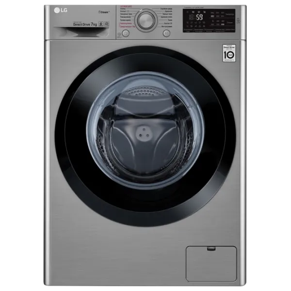 Mașină de spălat LG F2J5HS6S Direct Drive/Steam/6 Motion DD/7 kg/Silver photo 1