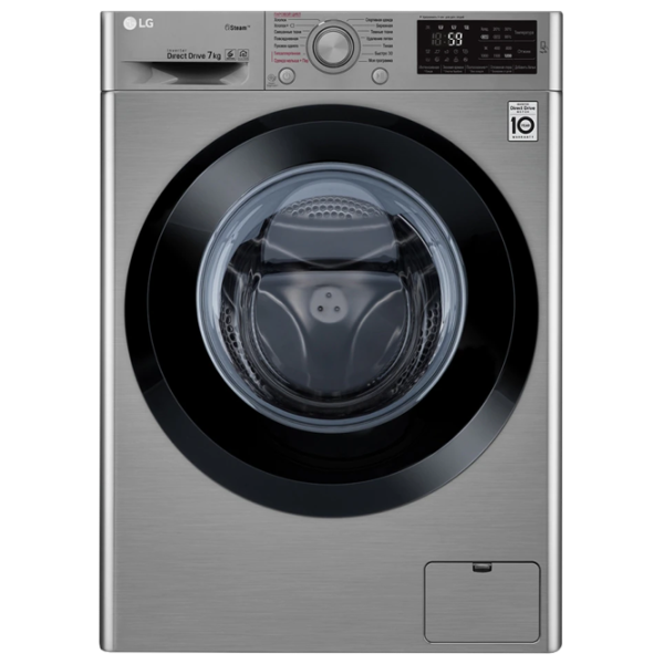 Mașină de spălat LG F2J5HS6S Direct Drive/Steam/6 Motion DD/7 kg/Silver photo 1
