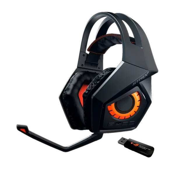 Наушники Asus ROG Strix Черный Беспроводные/ Игровой photo 1 Наушники Asus ROG Strix Черный Беспроводные/ Игровой photo 1