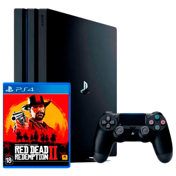Sony Playstation 4 PRO + Red Dead Redemption 2 Черный photo 1