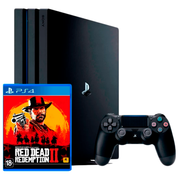 Sony Playstation 4 PRO + Red Dead Redemption 2 Черный photo 1