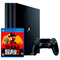 Sony Playstation 4 PRO + Red Dead Redemption 2 Black