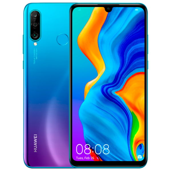 Huawei P30 Lite 4 ГБ/ 128 ГБ/ Dual SIM/ Синий Peacock photo 1