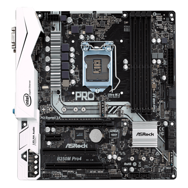 Placă de bază ASRock B250M Pro4 Gaming/ mATX/ Intel B250 photo 1 Placă de bază ASRock B250M Pro4 Gaming/ mATX/ Intel B250 photo 1