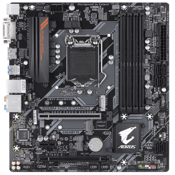 Placă de bază Gigabyte B360M AORUS GAMING 3 mATX/ Intel B360 photo 1