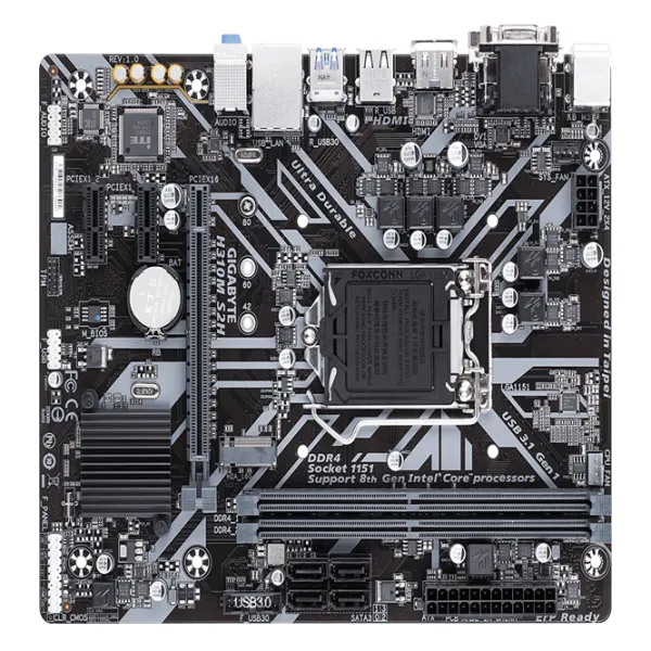 Материнская плата Gigabyte H310M S2H Игровая/ Micro-ATX/ Intel H310 photo 1