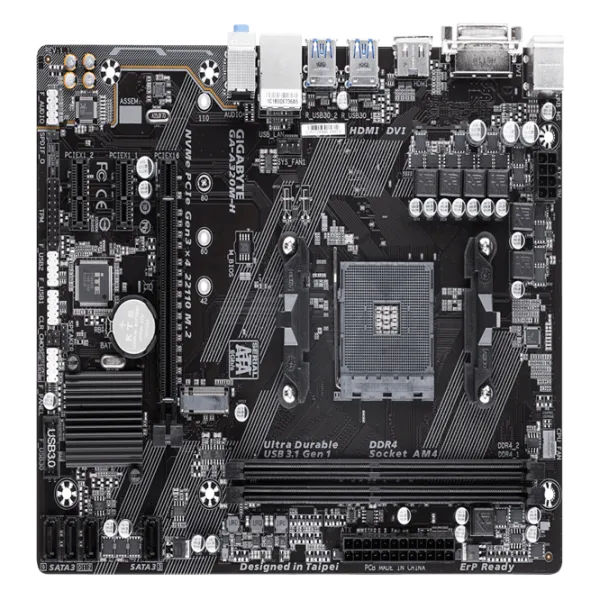Материнская плата Gigabyte GA-A320M-H Игровая/ mATX/ AMD A320 photo 1