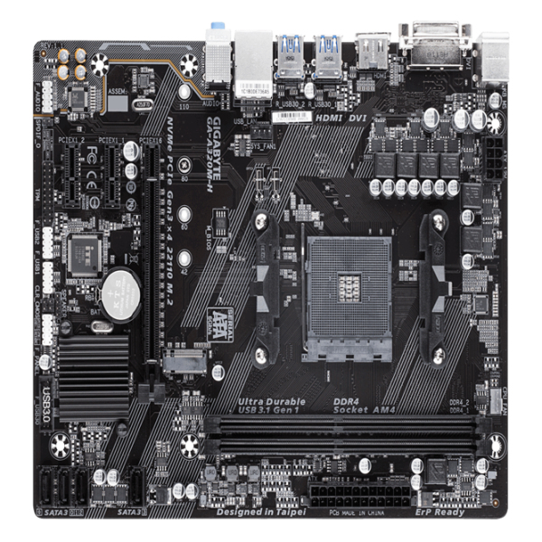 Материнская плата Gigabyte GA-A320M-H Игровая/ mATX/ AMD A320 photo 1