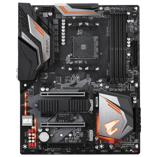 Placă de bază Gigabyte X470 AORUS ULTRA GAMING ATX/ AMD X470 photo 1