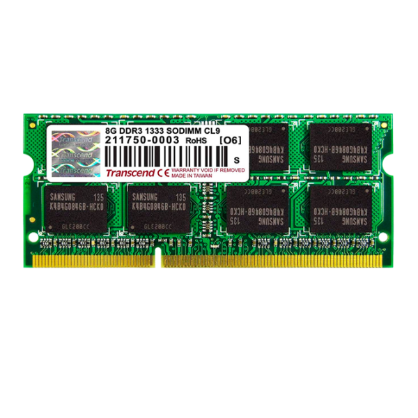 Memorie RAM Transcend  TS1GSK64V3H SO-DIMM/ DDR3/ 8 GB photo 1
