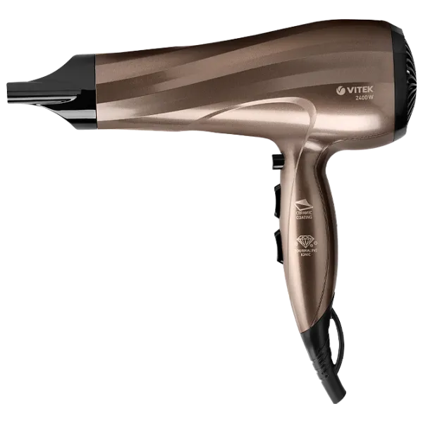 Uscător de păr Vitek VT-2298 2400 W / Brown photo 1