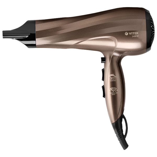 Uscător de păr Vitek VT-2298 2400 W / Brown photo 1