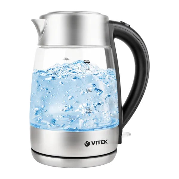 Чайник Электрический Vitek VT-7049 1.7 л/ Закрытая спираль/ Нержавеющая сталь Серебристый photo 1