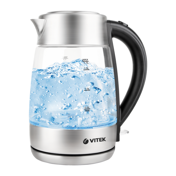 Чайник Электрический Vitek VT-7049 1.7 л/ Закрытая спираль/ Нержавеющая сталь Серебристый photo 1