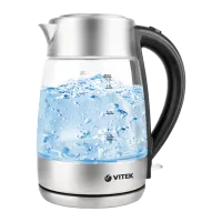 Чайник Электрический Vitek VT-7049 1.7 л/ Закрытая спираль/ Нержавеющая сталь Серебристый