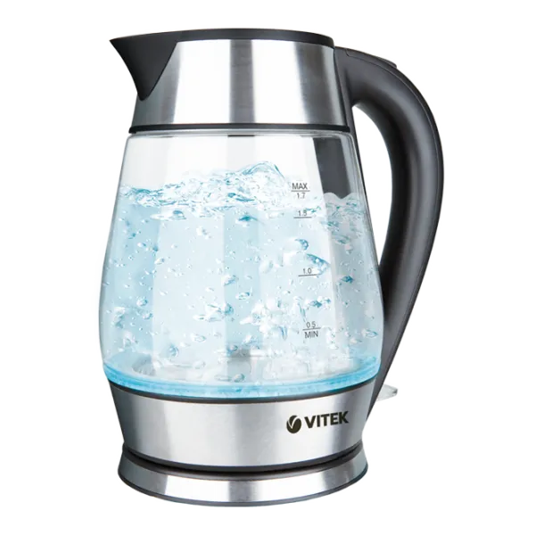 Ceainic Electric Vitek VT-7037 1.8 l/ Ascuns spirală/ Inox Silver photo 1