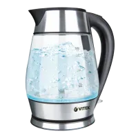 Чайник Электрический Vitek VT-7037 1.8 л/ Закрытая спираль/ Нержавеющая сталь Серебристый