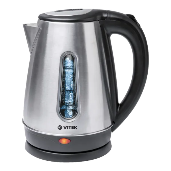 Чайник Электрический Vitek VT-7076 1.7 л/ Закрытый/ Нержавеющая сталь Серебристый photo 1