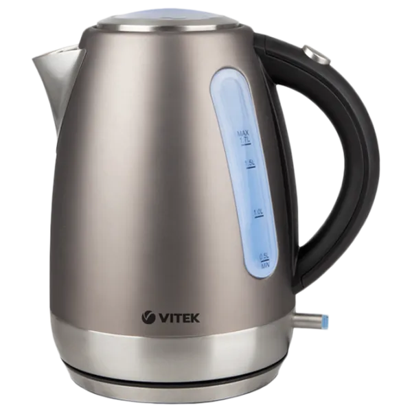 Электрочайник Vitek VT-7025 1.7л / Скрытый / Серый photo 1