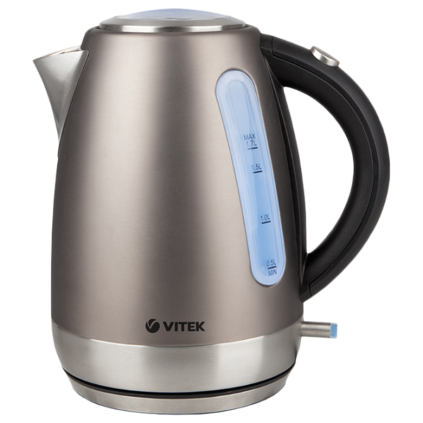 Электрочайник Vitek VT-7025 1.7л / Скрытый / Серый photo 1