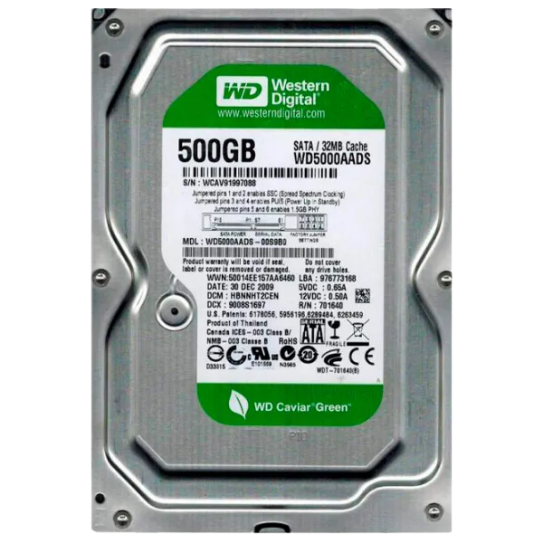 HDD Western Digital WD5000AVDS 500 ГБ Серебристый photo 1