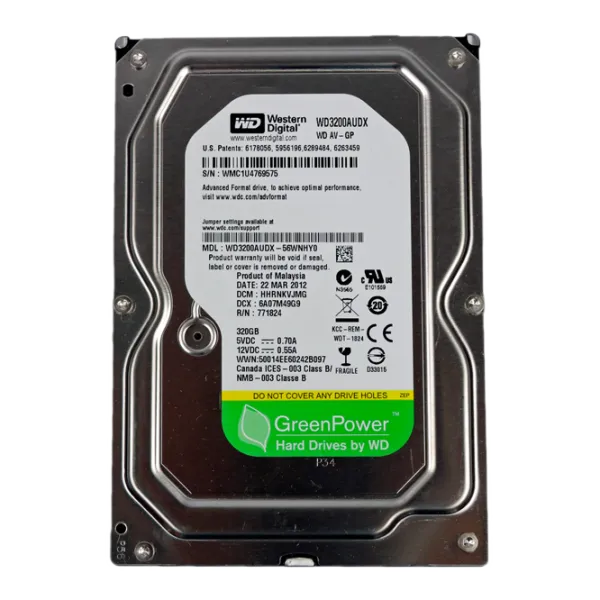 HDD Western Digital AV-GP 320 ГБ WD3200AUDX/ Серый photo 1