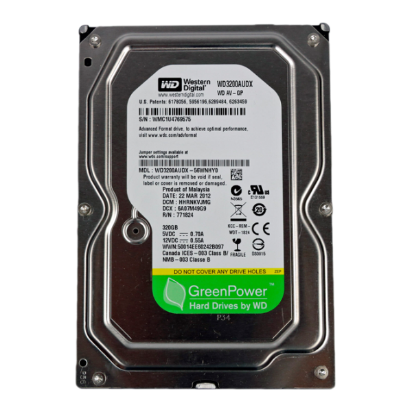 HDD Western Digital AV-GP 320 ГБ WD3200AUDX/ Серый photo 1