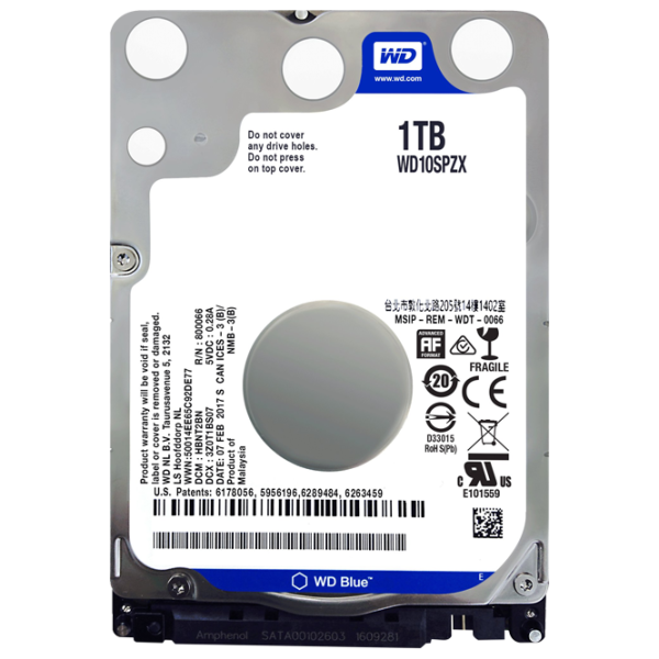 HDD Western Digital Blue 1 TB WD10SPZX/ Blue photo 1