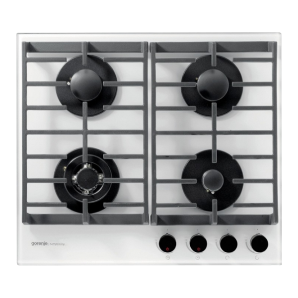 Plită Gorenje GKTG 6 SY2W (GGW600) Gaz/ White photo 1