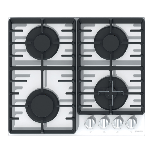 Plită încorporabilă pe gaz Gorenje GT 641 W (BG6BA-G0B) White photo 1