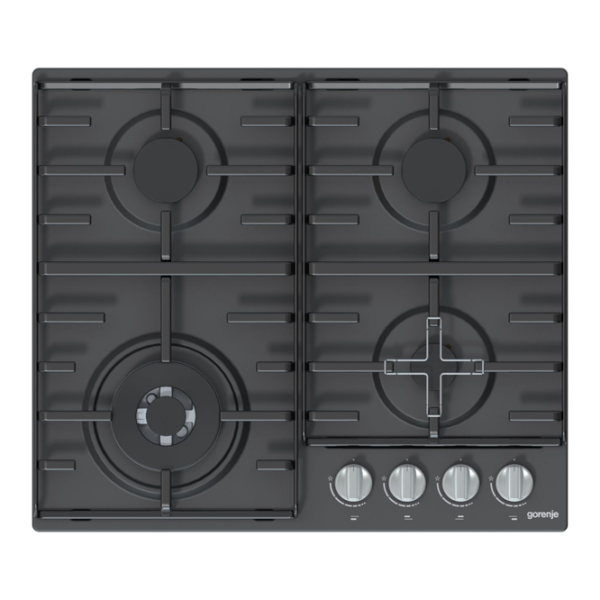 Plită încorporabilă pe gaz Gorenje GW 640 MB (BG6CB-G0B) Black photo 1