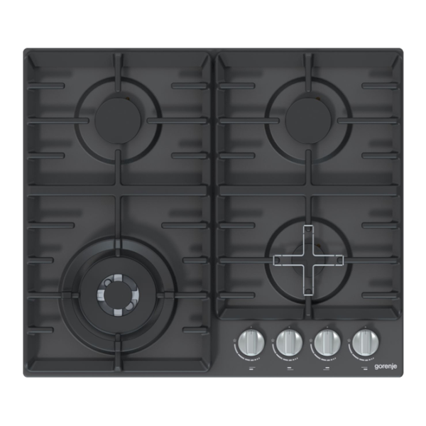 Plită Gorenje GW 641 MB (BG6AB-G0B) Gaz/ Black photo 1