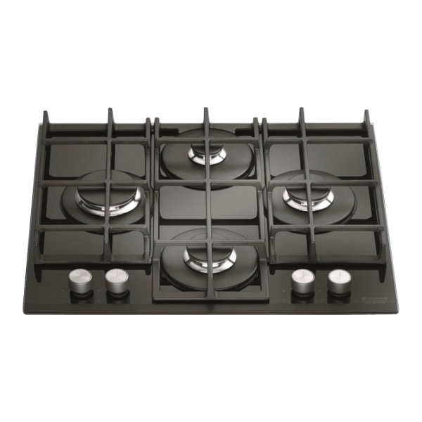 Plită Ariston TQG 641 HA (DS) Gaz/ Black photo 1