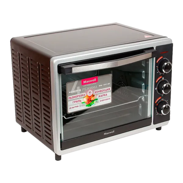 Электрическая печь Maxwell MW 1851 1600 Вт/ 30 л/ Inox Черный photo 1