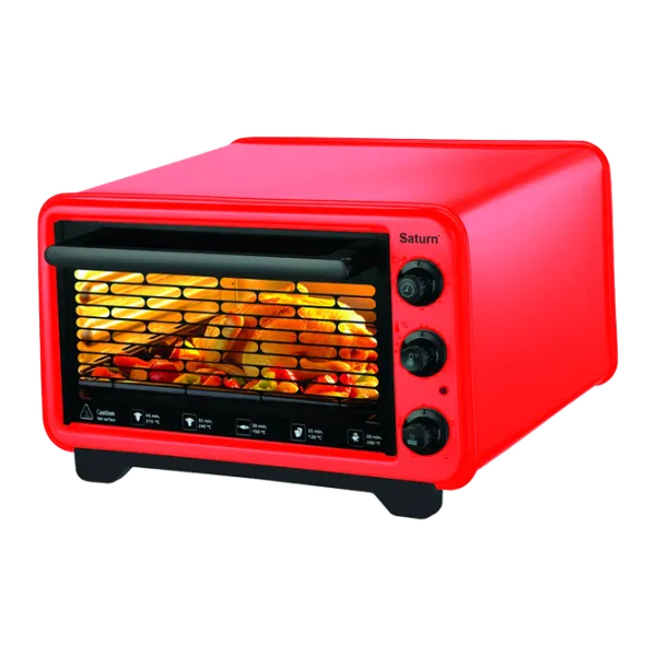 Cuptor electric Saturn ST-EC10701 1420 W/ 36 l/ Red photo 1