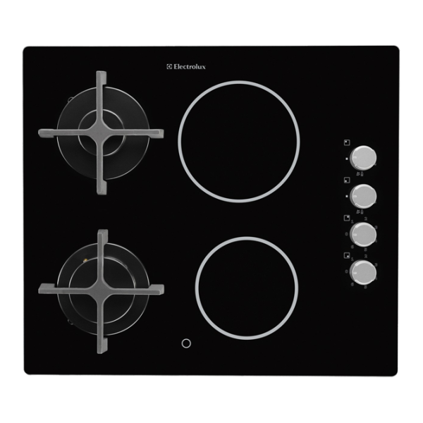 Plită Electrolux EGE6172NOK Combinată/ Black photo 1 Plită Electrolux EGE6172NOK Combinată/ Black photo 1