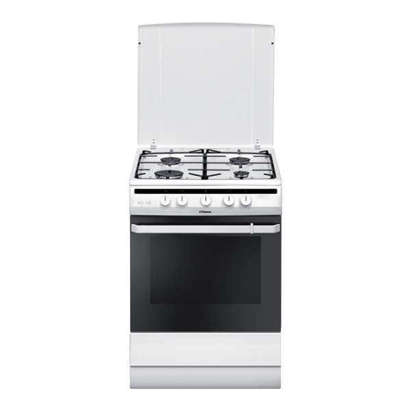 Плита Hansa FCGW61001 Газовая/ Белый photo 1
