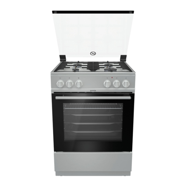 Aragaz Gorenje K 6121 XF (RM6A1A-GPG4B) Pe gaz/ Silver/ Inox photo 1