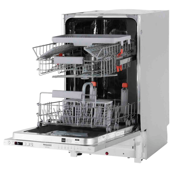 Посудомоечная машина Hotpoint-Ariston HSIC 3T127 C Узкая / Серый photo 5