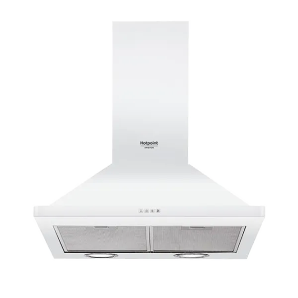 Hotă Hotpoint-Ariston HHPN 6.4F AM AN Pe perete/ White photo 1